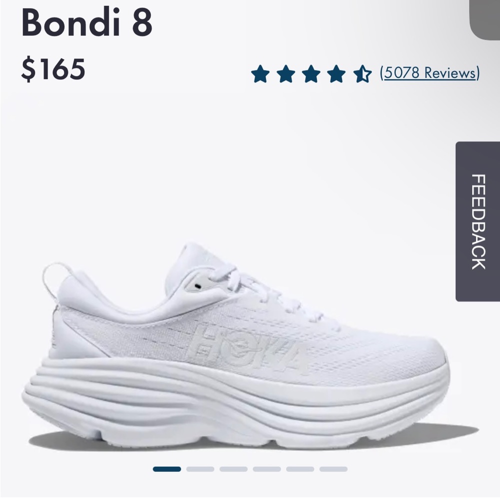 Size 7.5 white HOKAS!!!